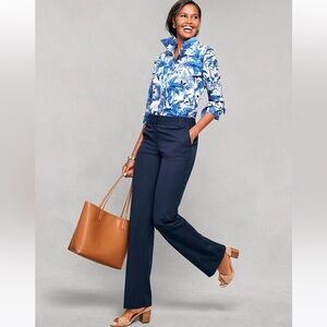NWT Talbots Plus Newport Pants Navy Size 20W